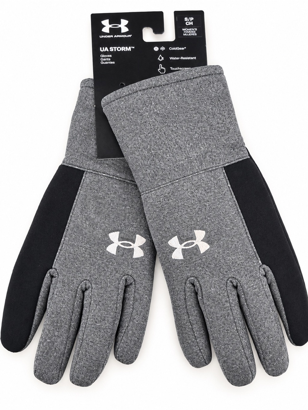 Under Armour UA Storm Men’s Gloves Gray Black Size Small Touchscreen NWT
